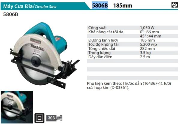 Máy Cưa Đĩa Makita 5806B (185mm)