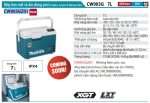 Máy Làm Mát Và Ấm Dùng Pin Makita CW003GZ01 (7l)(40v/18v/ac)