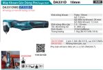 Máy Khoan Góc Dùng Pin Makita DA331DZ (10.8v) (không kèm pin sạc)