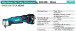 Máy Khoan Góc Makita DA333DSYE (12v max) (kèm 02 pin 1.5ah + sạc)