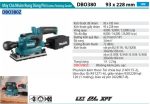 Máy Chà Nhám Rung Dùng Pin Makita DBO380Z (93x185mm/bl)( (không kèm pin sạc)