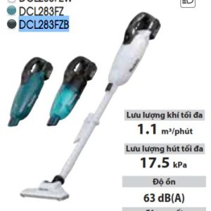 Máy Hút Bụi Dùng Pin Makita DCL283FZB (bl)(18v)