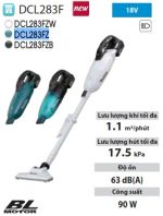 Máy Hút Bụi Dùng Pin Makita DCL283FZ (bl)(18v)