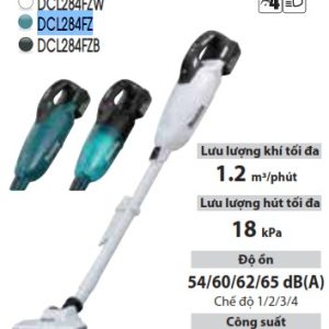 Máy Hút Bụi Dùng Pin Makita DCL284FZ (bl)(18v)