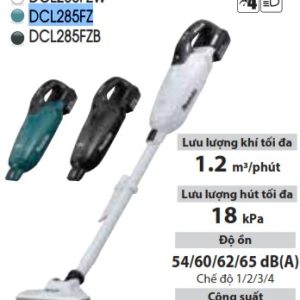 Máy Hút Bụi Dùng Pin Makita DCL285FZ (bl)(18v)