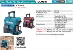 Máy Pha Cà Phê Dùng Pin Makita DCM501ZAR (18v/14.4v/12v ma (không kèm pin sạc)