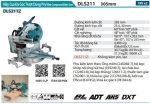 Máy Cưa Đa Góc Trượt Dùng Pin Makita DLS211Z (aws/bl) (không kèm pin sạc)