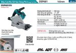 Máy Cưa Đĩa Cắt Sâu Dùng Pin Makita DSP601ZU (165mm/aws/ (không kèm pin sạc)