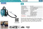 Máy Hút Bụi Đeo Vai Dùng Pin Makita DVC260Z (hepa/bl) (không kèm pin sạc)