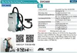 Máy Hút Bụi Đeo Vai Dùng Pin Makita DVC660Z (hepa/bl)(18 (không kèm pin sạc)