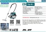 Máy Hút Bụi Dùng Pin Makita DVC865LZX2 (ướt & khô/bl)(18vx2 (không kèm pin sạc)