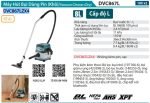 Máy Hút Bụi Dùng Pin Makita DVC867LZX4 (hepa/aws/bl)(18vx2) (không kèm pin sạc)