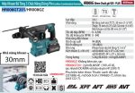 Máy Khoan Bê Tông 3 Chức Năng Dùng Pin Makita HR008GT201 ((kèm 02 pin 5.0 + sạc nhanh)