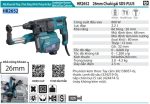 Máy Khoan Bê Tông 3 Chức Năng Với H Makita HR2652