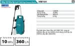 Máy Xịt Rửa Áp Lực Cao Makita HW101