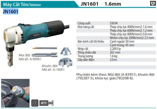 Máy Cắt Tôn Makita JN1601 (1.6mm)