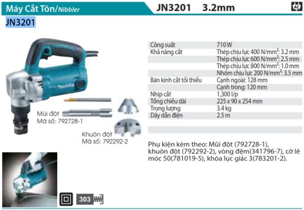 Máy Cắt Tôn Makita JN3201 (3.2mm)