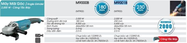 Máy Mài Góc Makita M9001B (230mm/2000w/công tắc bóp)