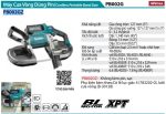 Máy Cưa Vòng Dùng Pin Makita PB002GZ (127x127mm/bl)(40v (không kèm pin sạc)