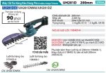 Máy Cắt Tỉa Hàng Rào Dùng Pin Makita UH201DSY (12v max) (kèm 01 pin + sạc)